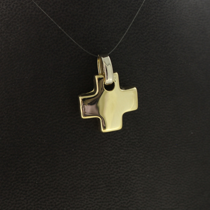 Hanger Kruis Geelgoud 18 Karaat Tweedehands 82843-3154 Juwelier Clem Vercammen.jpg