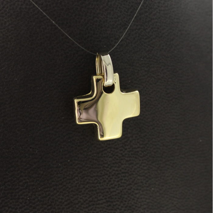 Hanger Kruis Geelgoud 18 Karaat Tweedehands 82843-3154 Juwelier Clem Vercammen.jpg