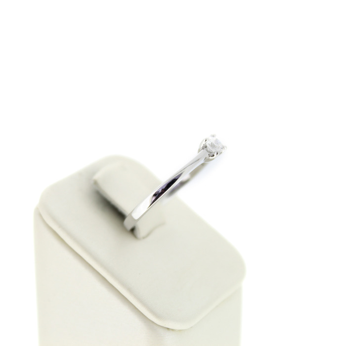 Ring Flanders Witgoud 18 Karaat Solitaire Diamant Princess Cut Tweedehands 1861-3158 Juwelier Clem Vercammen.jpg