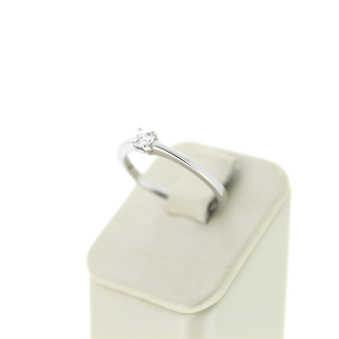 Ring Flanders Witgoud 18 Karaat Solitaire Diamant Princess Cut Tweedehands 1861-3158 Juwelier Clem Vercammen.jpg