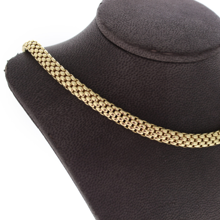 Collier Fope Geelgoud 18 Karaat Tweedehands 1878-3159 Juwelier Clem Vercammen.jpg