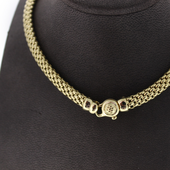 Collier Fope Geelgoud 18 Karaat Tweedehands 1878-3159 Juwelier Clem Vercammen.jpg