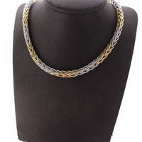 Juweel Collier Bicolor wit en geelgoud 18 karaat '2299-3209-TWDH' Juweel Collier Bicolor wit en geelgoud 18 karaat '2299-3209-TWDH'