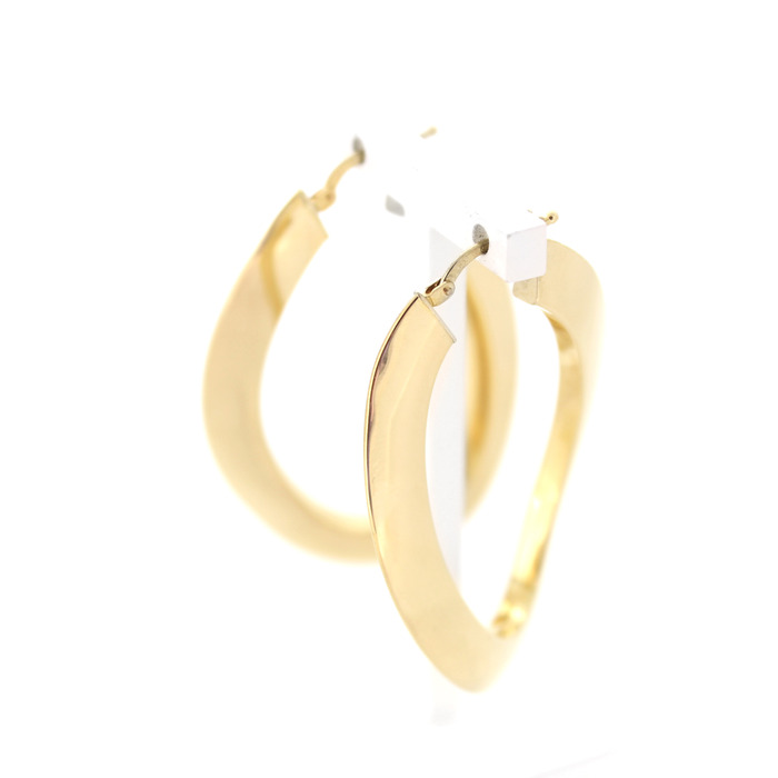 Oorbellen Creolen Geelgoud 18 Karaat Tweedehands 2266-3203 Juwelier Clem Vercammen.jpg
