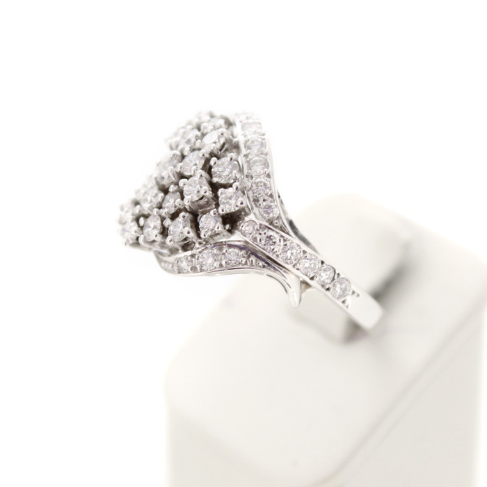 Coctail Ring Witgoud 18 Karaat Briljanten Tweedehands 2191-3172 Juwelier Clem Vercammen.jpg