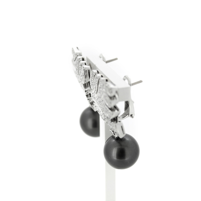 Oorbellen Hulchi Belluni Witgoud 18 Karaat Briljanten Tahiti Parel TWeedehands 2197-3178 Juwelier Clem Vercammen.jpg