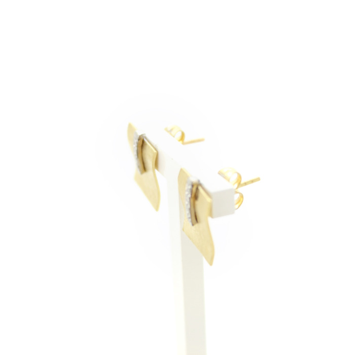 Oorstekers Geelgoud 8K Briljanten TWeedehands 2204-3181 Juwelier Clem Vercammen.jpg