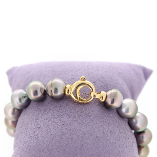 Juweel Armband geelgoud 18K slot met tahiti parels '2302-3186-TWDH' Juweel Armband geelgoud 18K slot met tahiti parels '2302-3186-TWDH'