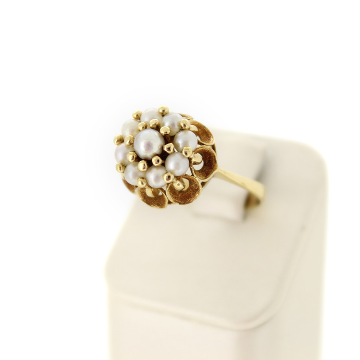 Vitage Ring Geelgoud 18K Parels Tweedehands 2362-3241 Juwelier Clem Vercammen.jpg