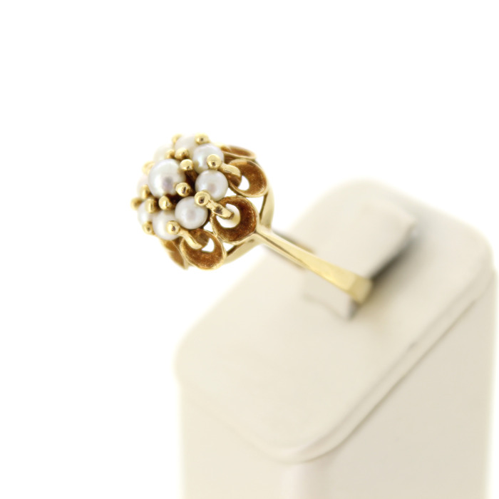 Vitage Ring Geelgoud 18K Parels Tweedehands 2362-3241 Juwelier Clem Vercammen.jpg