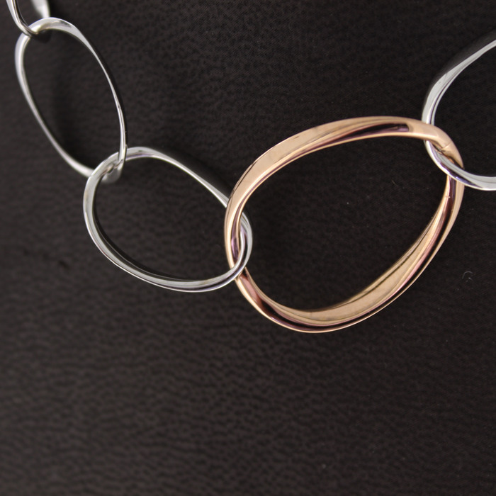Collier Bicolor Wit Rose Goud 18 Karaat TWeedehands 2083-3250 Juwelier Clem Vercammen.jpg