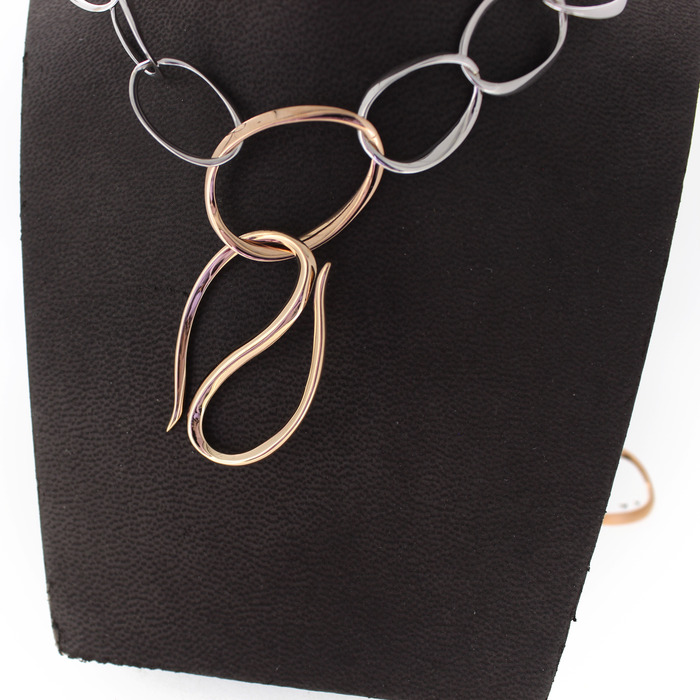 Collier Bicolor Wit Rose Goud 18 Karaat TWeedehands 2083-3250 Juwelier Clem Vercammen.jpg