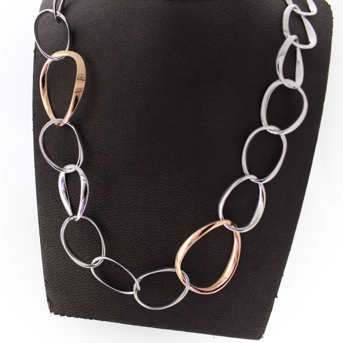 Collier Bicolor Wit Rose Goud 18 Karaat TWeedehands 2083-3250 Juwelier Clem Vercammen.jpg