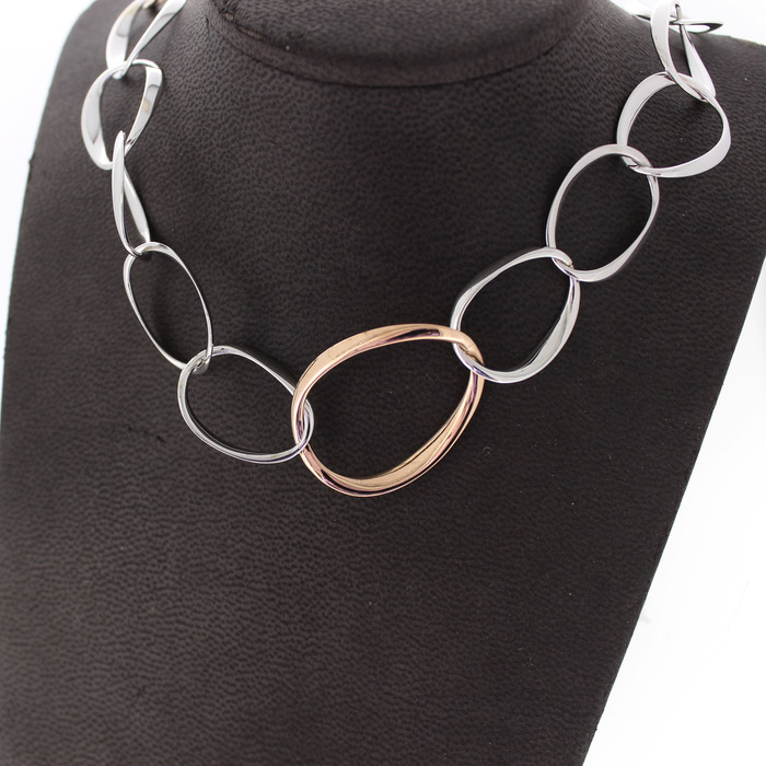 Collier Bicolor Wit Rose Goud 18 Karaat TWeedehands 2083-3250 Juwelier Clem Vercammen.jpg