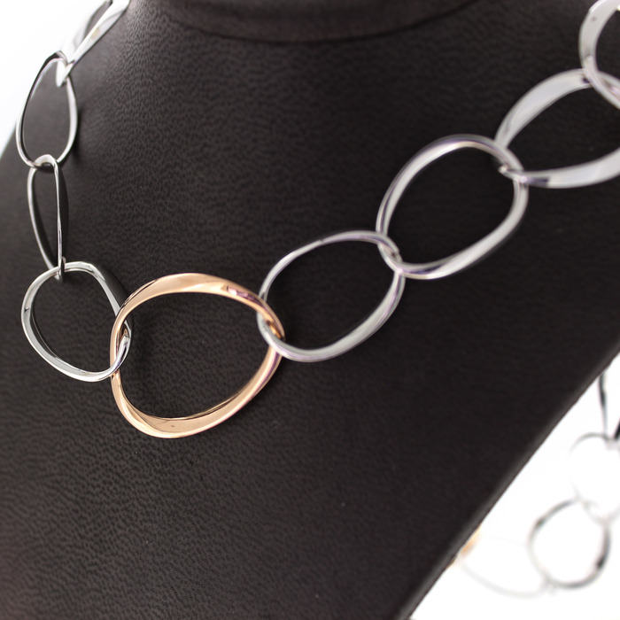Collier Bicolor Wit Rose Goud 18 Karaat TWeedehands 2083-3250 Juwelier Clem Vercammen.jpg