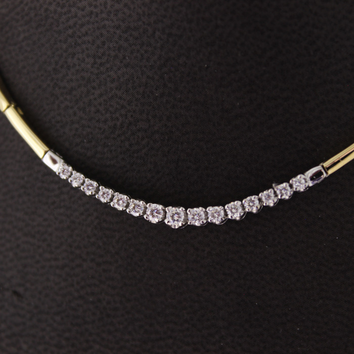 Collier Bicolor Wit Geelgoud 18K Briljanten Tweedehands 82846-3211 Juwelier Clem Vercammen.jpg