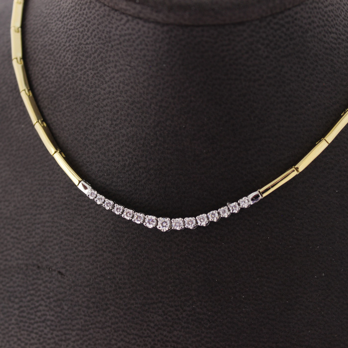 Collier Bicolor Wit Geelgoud 18K Briljanten Tweedehands 82846-3211 Juwelier Clem Vercammen.jpg