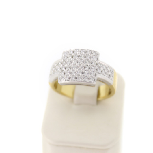 Juweel Ring Bicolor 18 karaat wit en geelgoud met briljanten '82847-3212-TWDH' Juweel Ring Bicolor 18 karaat wit en geelgoud met briljanten '82847-3212-TWDH'