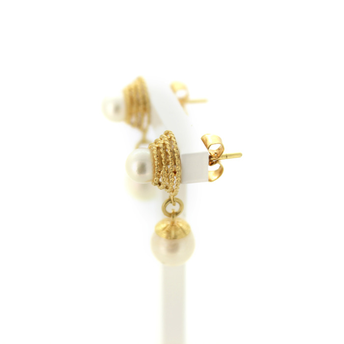 Oorstekers Geelgoud 18K Parels TWeedehands 2233-3231 Juwelier-Clem Vercammen.jpg