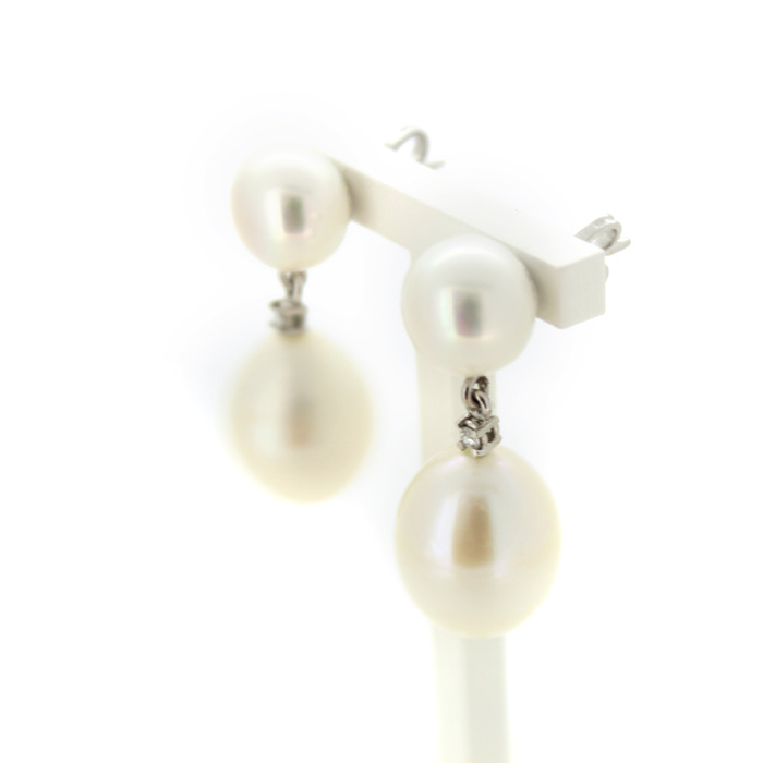 Oorbellen Witgoud 18K Zoetwaterparels Briljant Tweedehands 2231-3232 Juwelier Clem Vercammen.jpg