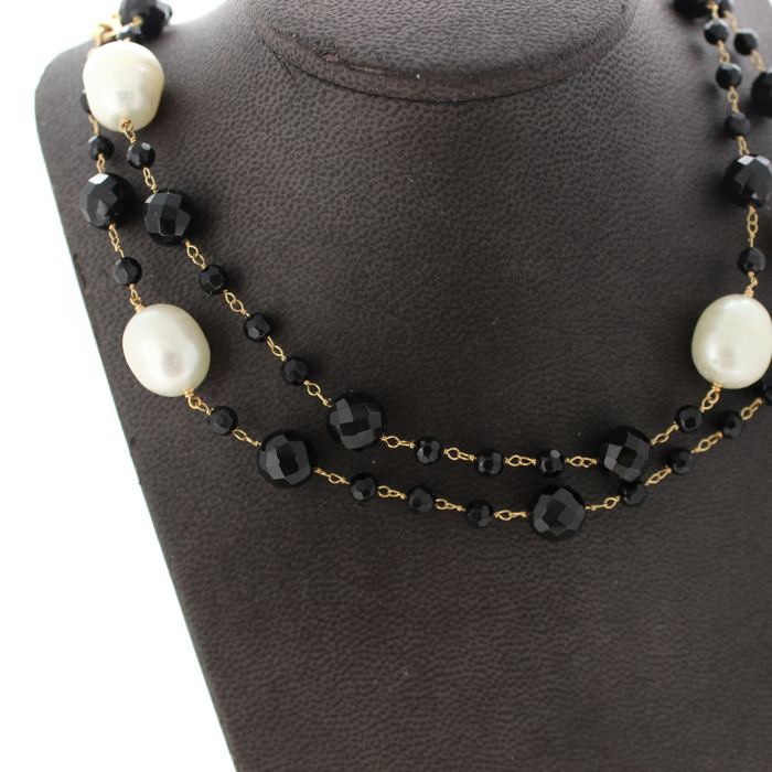Collier Parel Onix Rose Goud 18K Tweedehand 2226-3233 Juwelier Clem Vercammen.jpg