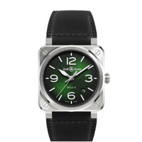 Horloge BELL & ROSS BR03 AUTO GREEN STEEL 41 mm BR03A-GN-ST/SCA Horloge BELL & ROSS BR03 AUTO GREEN STEEL 41 mm BR03A-GN-ST/SCA