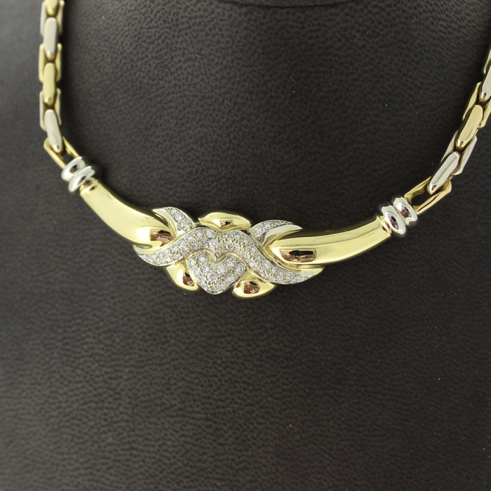 Collier Bicolor Wit-Geelgoud 18 Karaat Briljanten Teedehands 2678-3260 Juwelier Clem Vercammen.jpg