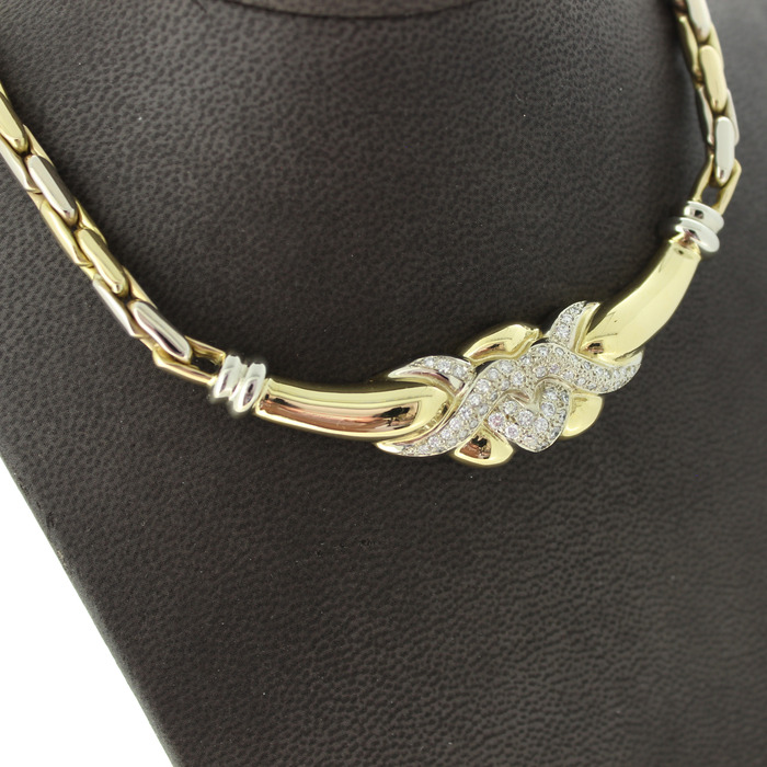 Collier Bicolor Wit-Geelgoud 18 Karaat Briljanten Teedehands 2678-3260 Juwelier Clem Vercammen.jpg