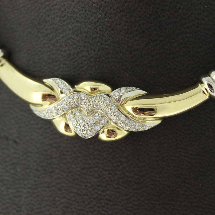 Collier Bicolor Wit-Geelgoud 18 Karaat Briljanten Teedehands 2678-3260 Juwelier Clem Vercammen.jpg