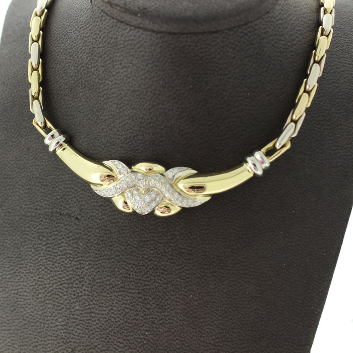 Collier Bicolor Wit-Geelgoud 18 Karaat Briljanten Teedehands 2678-3260 Juwelier Clem Vercammen.jpg