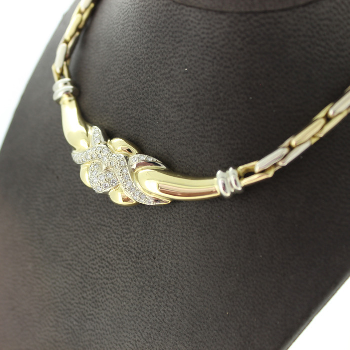 Collier Bicolor Wit-Geelgoud 18 Karaat Briljanten Teedehands 2678-3260 Juwelier Clem Vercammen.jpg