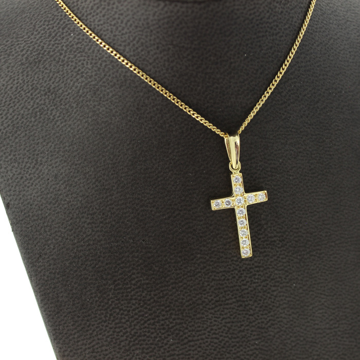 Ketting Met Hanger Geelgoud 18 Karaat Briljanten Tweedehands 2677-3261 Juwelier Clem Vercammen.jpg