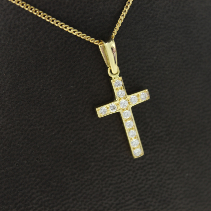 Ketting Met Hanger Geelgoud 18 Karaat Briljanten Tweedehands 2677-3261 Juwelier Clem Vercammen.jpg