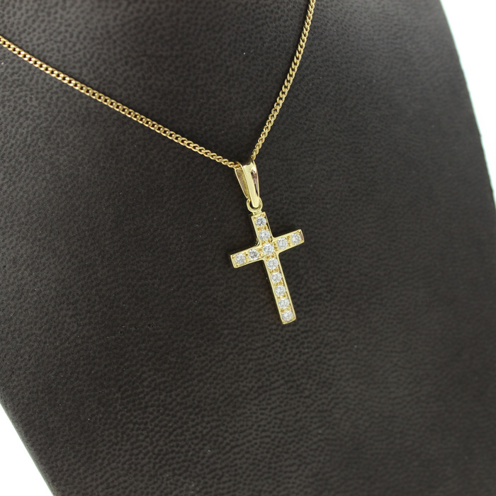 Ketting Met Hanger Geelgoud 18 Karaat Briljanten Tweedehands 2677-3261 Juwelier Clem Vercammen.jpg