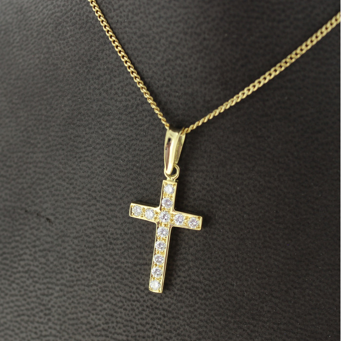 Ketting Met Hanger Geelgoud 18 Karaat Briljanten Tweedehands 2677-3261 Juwelier Clem Vercammen.jpg