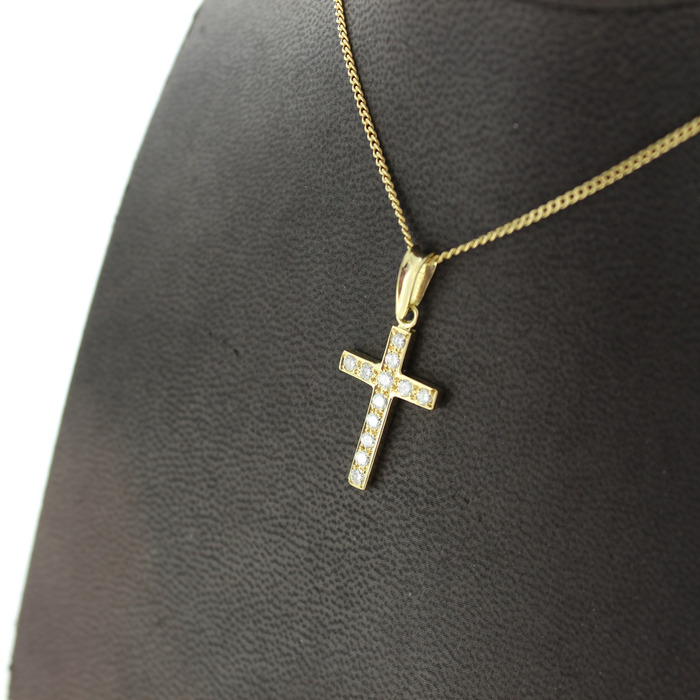 Ketting Met Hanger Geelgoud 18 Karaat Briljanten Tweedehands 2677-3261 Juwelier Clem Vercammen.jpg