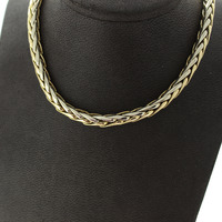 Juweel Palmier Collier Bicolor wit en geelgoud 18 karaat '2679-3258-TWDH' Juweel Palmier Collier Bicolor wit en geelgoud 18 karaat '2679-3258-TWDH'
