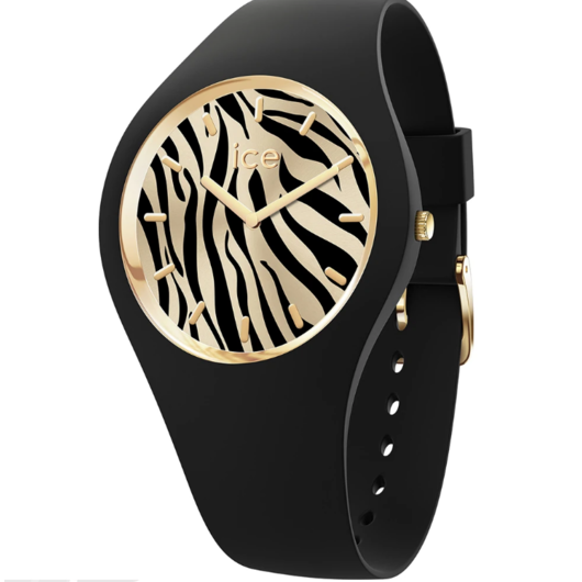 Horloge Ice-Watch ICE WILD BLACK GOLD ZEBRA S37 025894 88888 Horloge Ice-Watch ICE WILD BLACK GOLD ZEBRA S37 025894 88888