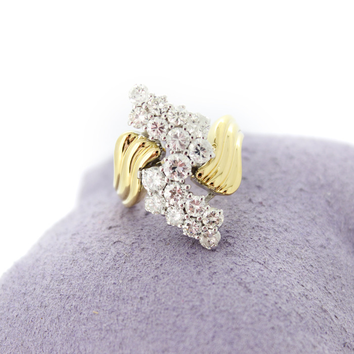 Ring Bicolor Wit Geelgoud 18 Karaat Briljanten Tweedehands 2365-3244 Juwelier Clem Vercammen.jpg