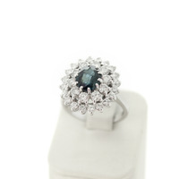 Juweel Ring witgoud 18 karaat saffier briljanten '2361-3240-TWDH' Juweel Ring witgoud 18 karaat saffier briljanten '2361-3240-TWDH'