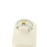 Juweel Flanders Ring Bicolor wit en geelgoud 18 karaat met briljanten '2556-3256-TWDH' Juweel Flanders Ring Bicolor wit en geelgoud 18 karaat met briljanten '2556-3256-TWDH'