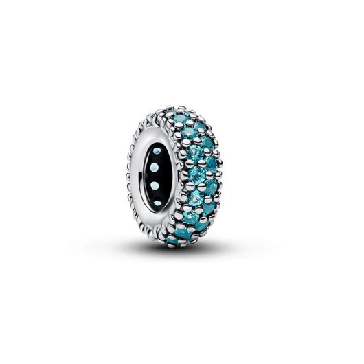 Juweel PANDORA ABSTRACT SILVER SPACER ICY BLUE 791359C01 Juweel PANDORA ABSTRACT SILVER SPACER ICY BLUE 791359C01