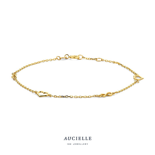Juweel Aucielle armband 18 karaat geelgoud AA0060B/18 Juweel Aucielle armband 18 karaat geelgoud AA0060B/18