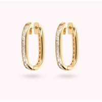 Juweel BRONZALLURE OVAL HOOP EARRINGS WSBZ02264Y.WR 88888 Juweel BRONZALLURE OVAL HOOP EARRINGS WSBZ02264Y.WR 88888