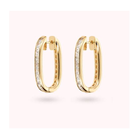 Juweel BRONZALLURE OVAL HOOP EARRINGS WSBZ02264Y.WR 88888 Juweel BRONZALLURE OVAL HOOP EARRINGS WSBZ02264Y.WR 88888