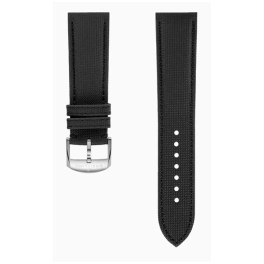 Horloge BREITLING STRAP - Zwart Anthracite military lederband - 657X - 22/20 MM Horloge BREITLING STRAP - Zwart Anthracite military lederband - 657X - 22/20 MM
