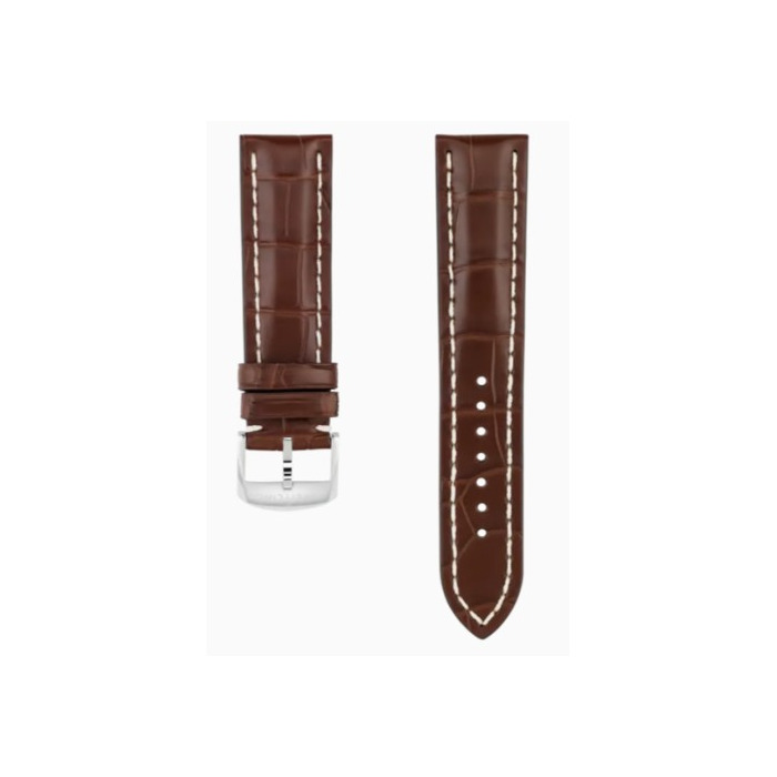 Breitling Bruin Croco leder Brown Alligator Strap 1028P 22 20 mm Juwlier Clem Vercammen.jpg