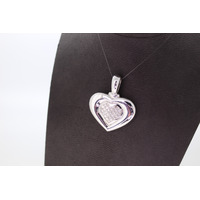 Juweel Hanger hart witgoud 18 karaat princess cut diamanten '3489-3272-TWDH' Juweel Hanger hart witgoud 18 karaat princess cut diamanten '3489-3272-TWDH'