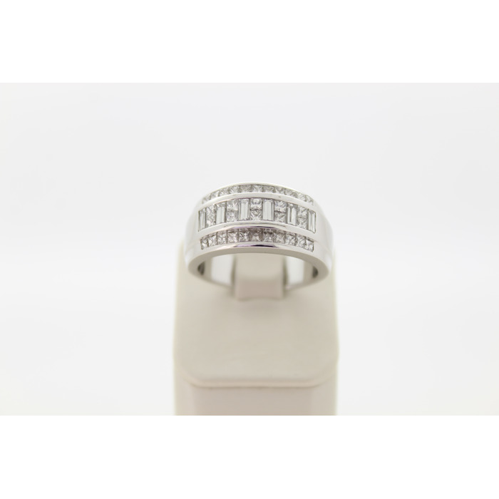 Ring Witgoud 18 Karaat Baguetten Princess Cut Diamanten Tweedehands 3490-3274 Juwelier Clem Vercammen.jpg