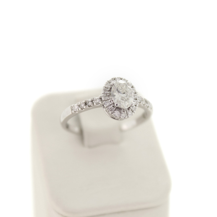 Ring-Witgoud 14 Karaat Briljanten Diamant Oval Tweedehands 4059-3278 Juwelier Clem Vercammen-1.jpg
